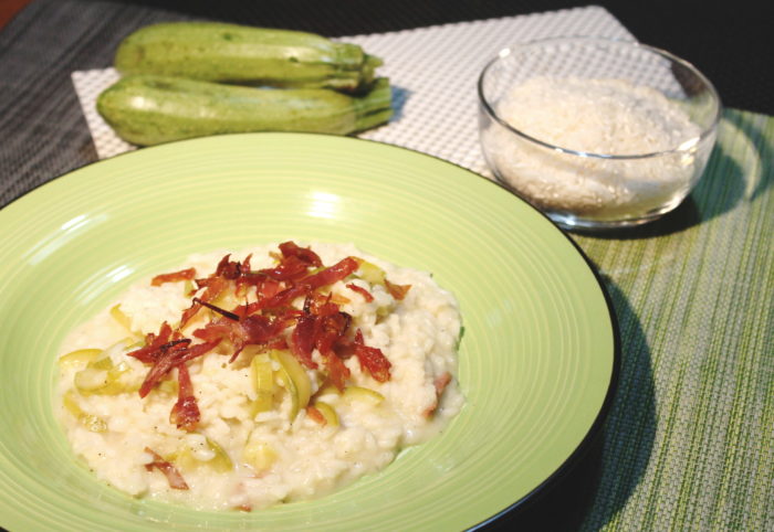 Risotto zucchine e speck - Ricette Passo Passo con foto