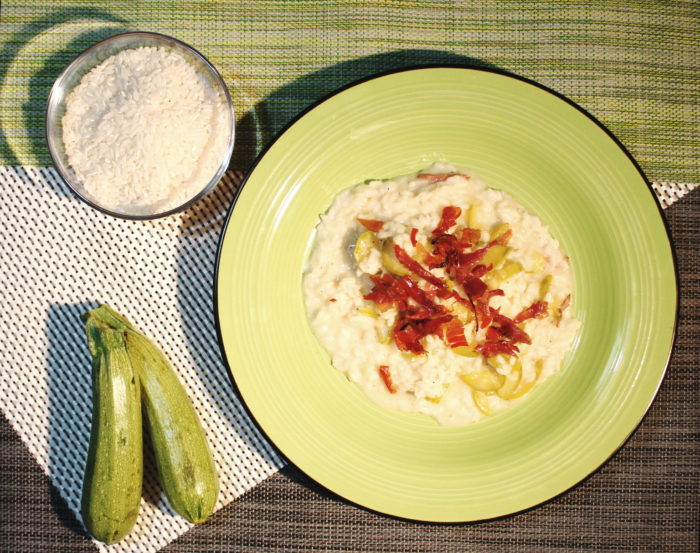 Risotto zucchine e speck - Ricette Passo Passo con foto