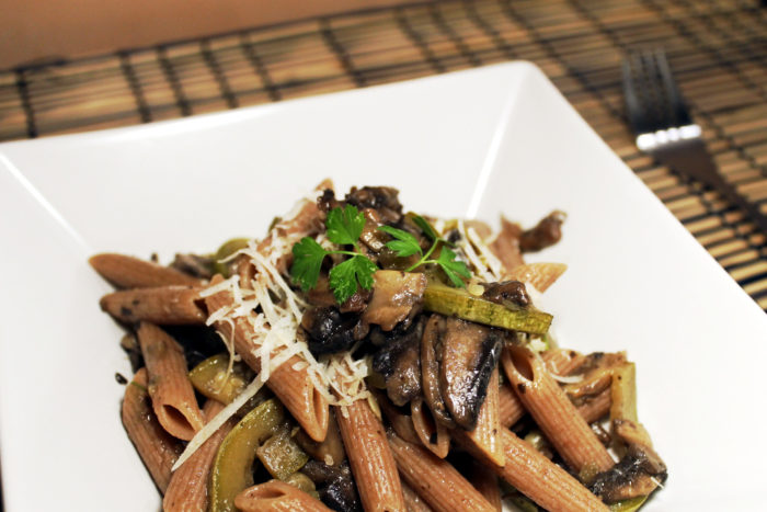 Pasta funghi e zucchine - Ricette Passo Passo con foto