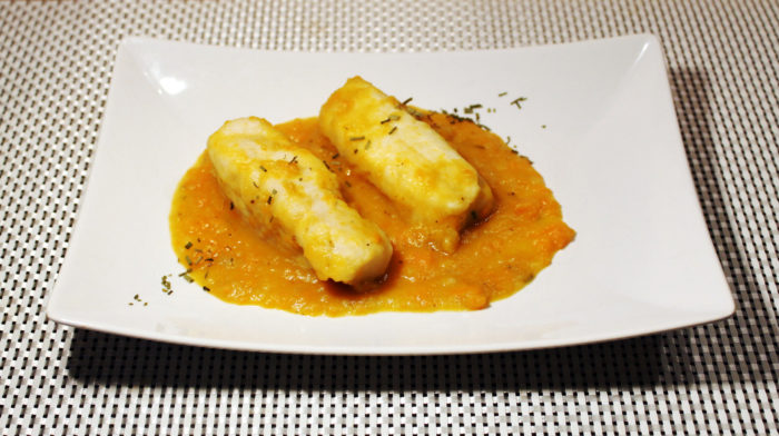 Merluzzo con crema di carote e curry - Ricette Passo Passo con foto