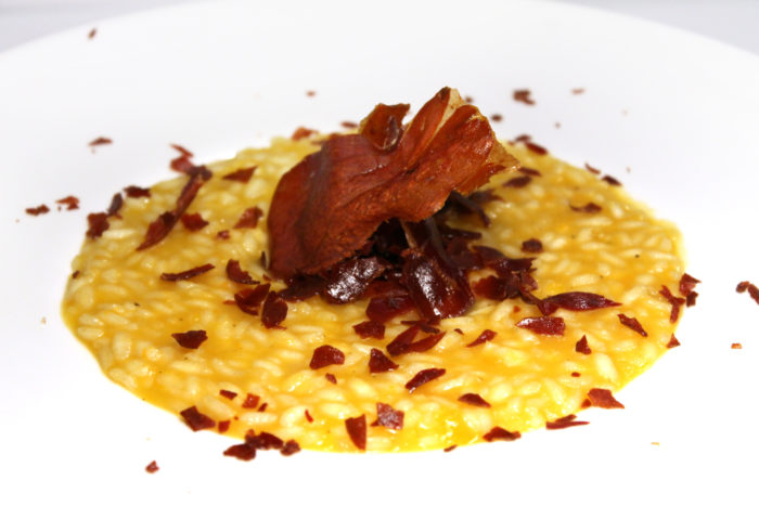 Risotto alla zucca e speck - Ricette Passo Passo con foto