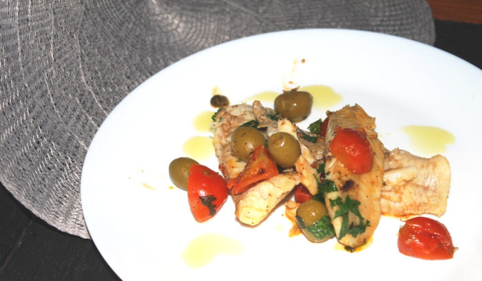 Filetti di Merluzzo olive e pachino - Ricette Passo Passo con foto