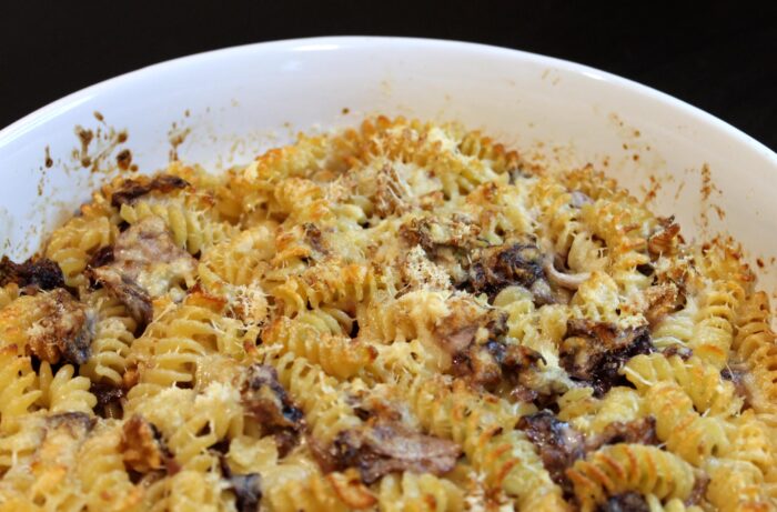 Pasta al forno radicchio e gorgonzola - Ricette Passo Passo con foto