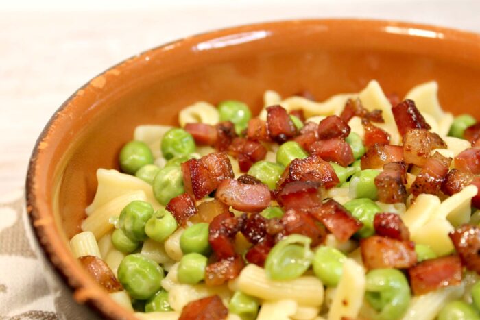 Pasta e piselli - Ricette Passo Passo con foto